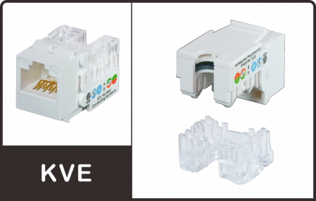 Đầu vào 90゜3 chiều - Jack Keystone Dòng KVE